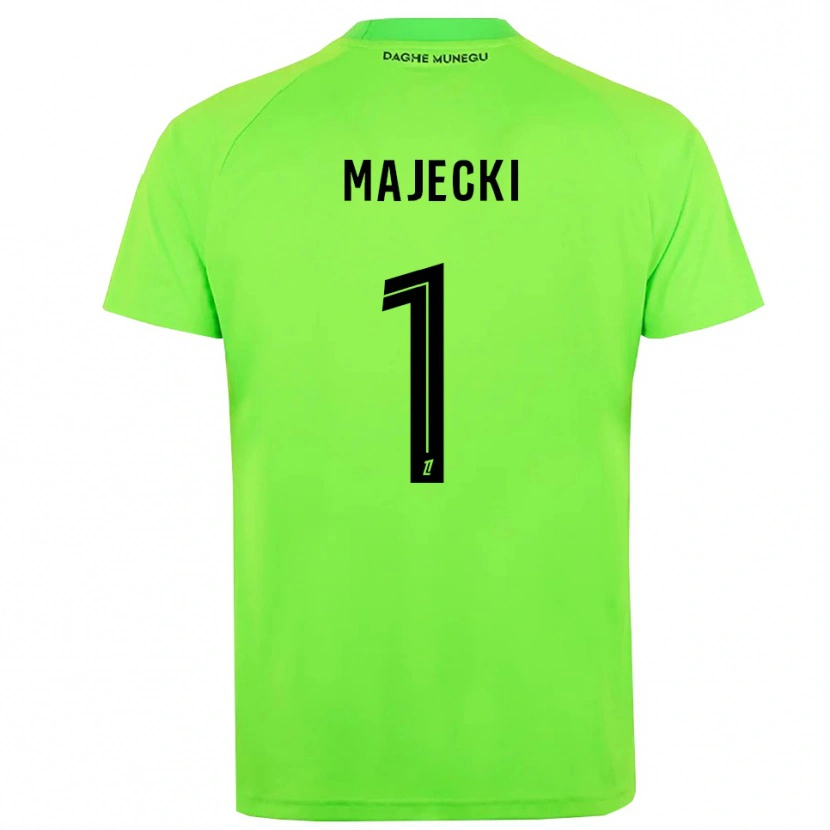 Danxen Enfant Radoslaw Majecki #1 Maillot de Gardien Vert Noir 2025/26 T-shirt