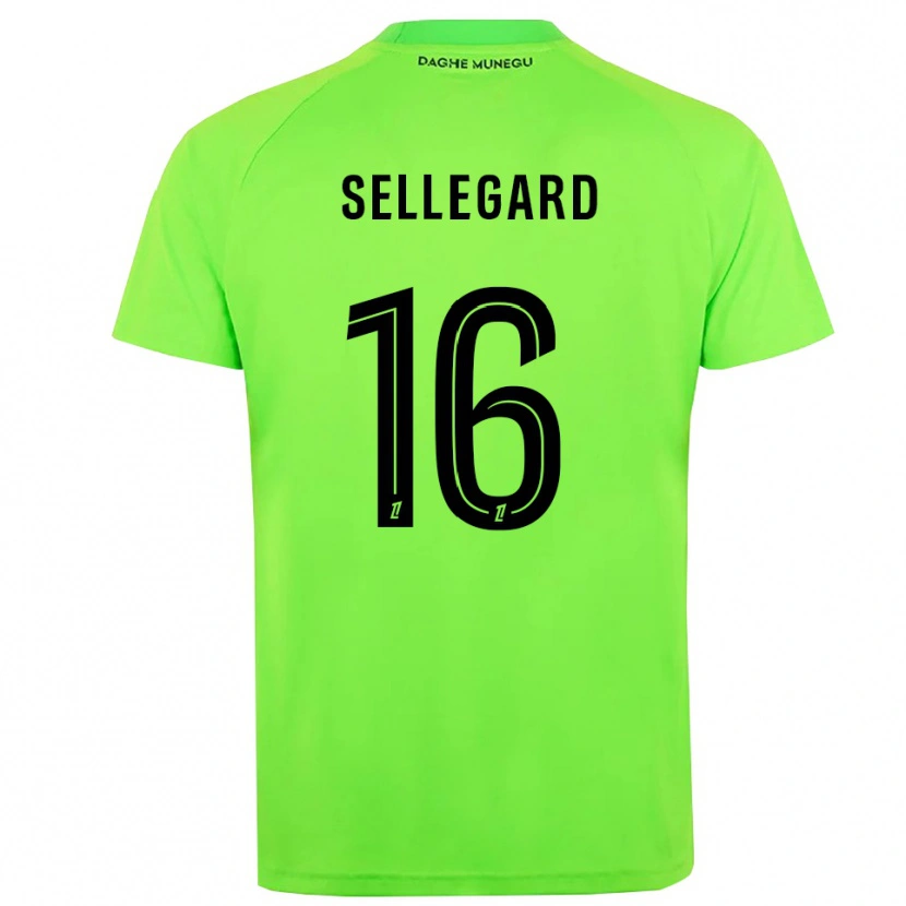 Danxen Enfant Alexander Sellegard #16 Maillot de Gardien Vert Noir 2025/26 T-shirt