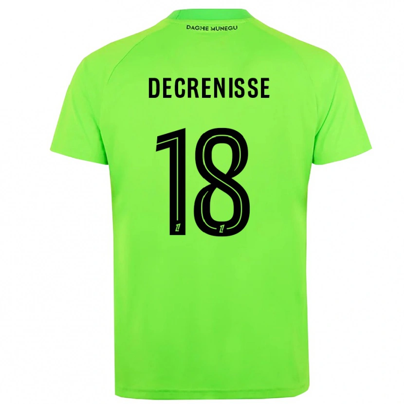 Danxen Enfant Axel Decrenisse #18 Maillot de Gardien Vert Noir 2025/26 T-shirt