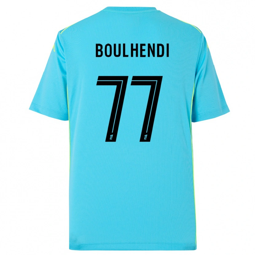 Danxen Enfant Teddy Boulhendi #77 Maillot de Gardien Bleu Ciel Noir 2025/26 T-shirt