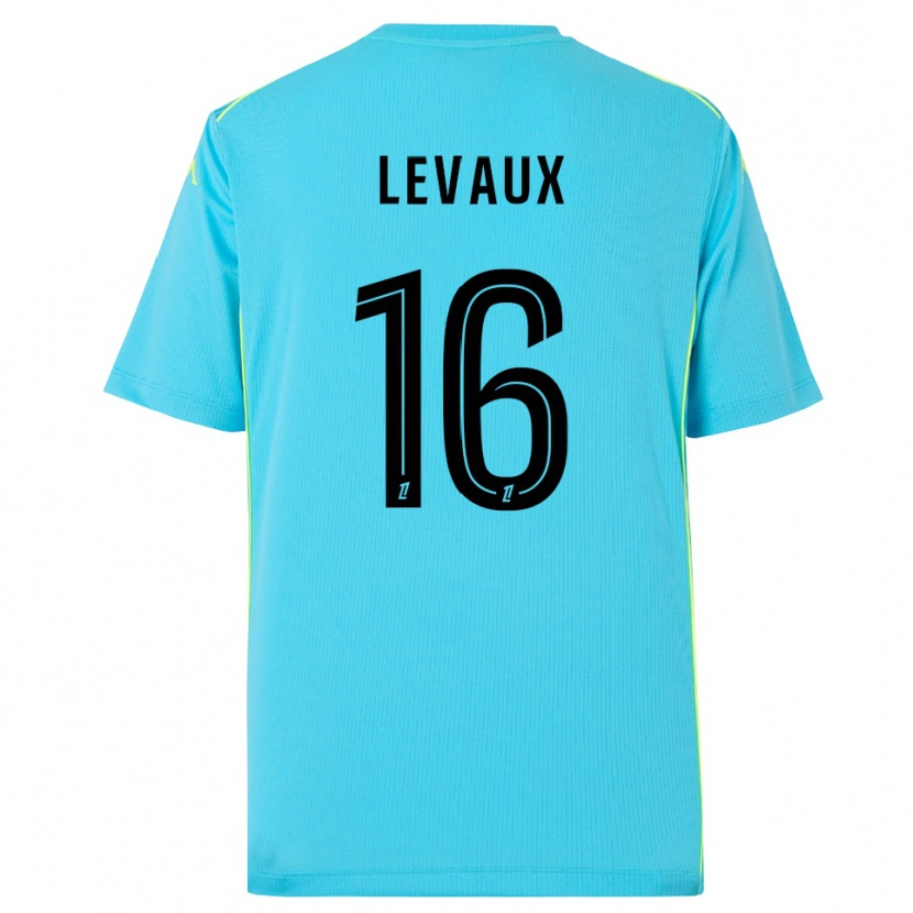 Danxen Enfant Lana Levaux #16 Maillot de Gardien Bleu Ciel Noir 2025/26 T-shirt