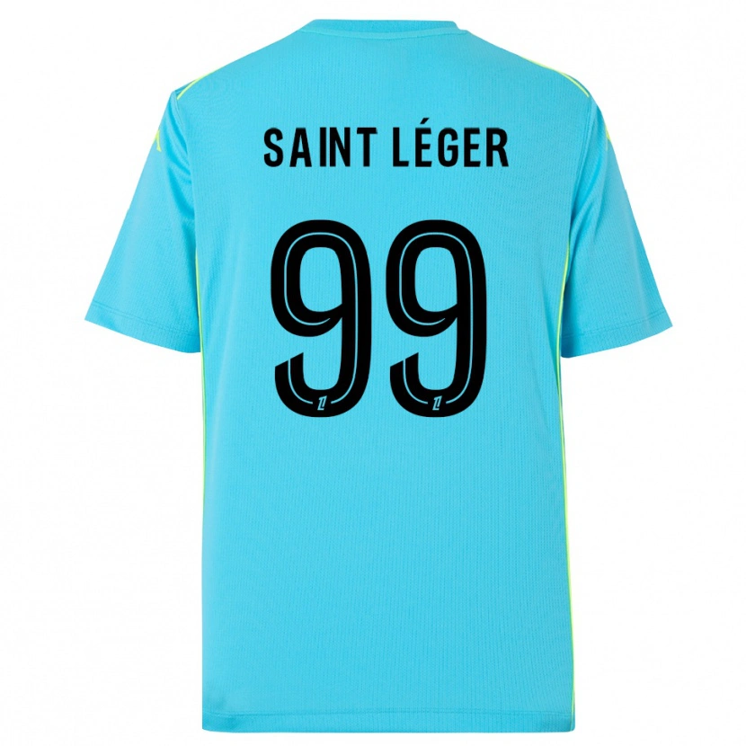 Danxen Enfant Maureen Saint Léger #99 Maillot de Gardien Bleu Ciel Noir 2025/26 T-shirt
