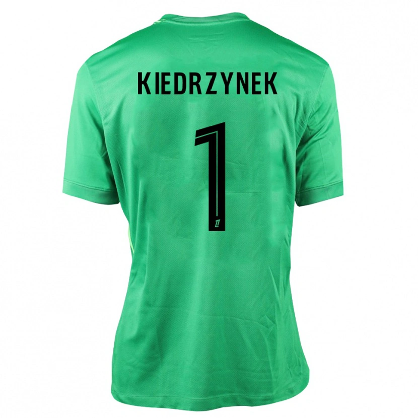 Danxen Enfant Katarzyna Kiedrzynek #1 Maillot de Gardien Vert Noir 2025/26 T-shirt