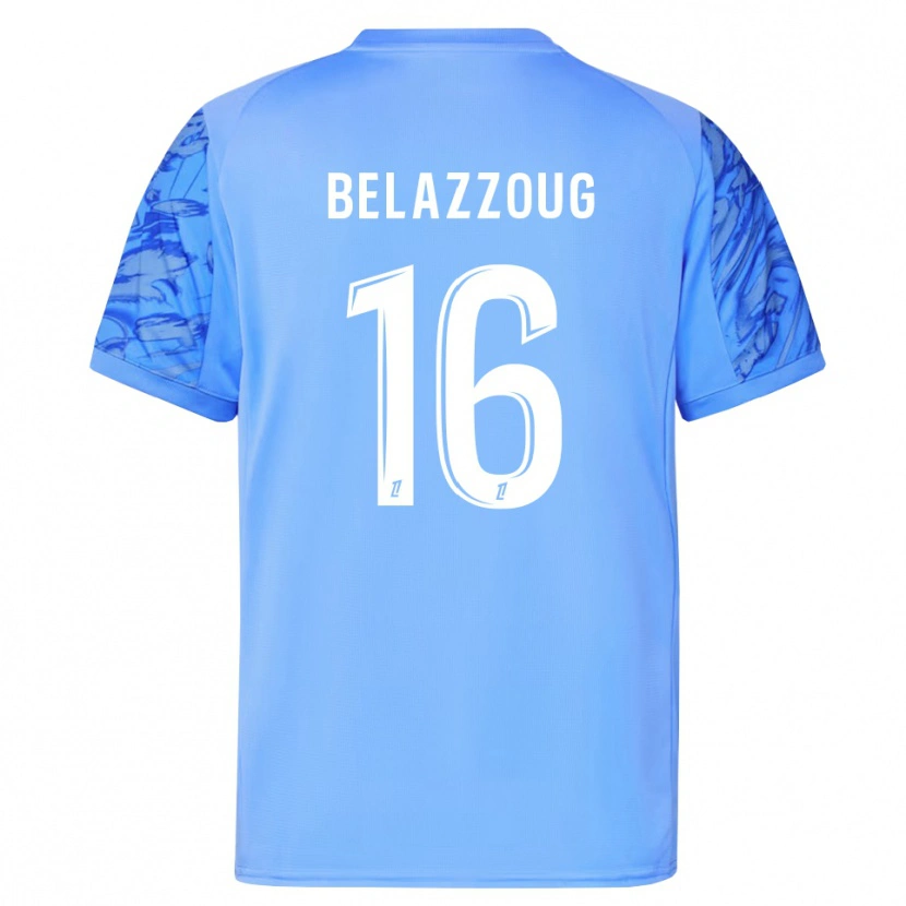 Danxen Enfant Kilian Belazzoug #16 Maillot de Gardien Bleu Blanc 2025/26 T-shirt
