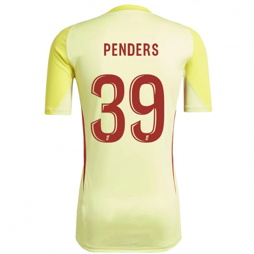 Danxen Enfant Mike Penders #39 Maillot de Gardien Rouge Jaune Clair 2025/26 T-shirt