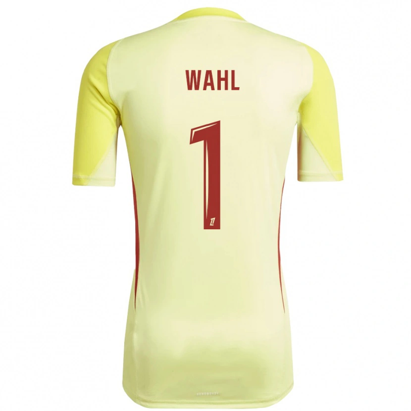 Danxen Enfant Manon Wahl #1 Maillot de Gardien Rouge Jaune Clair 2025/26 T-shirt