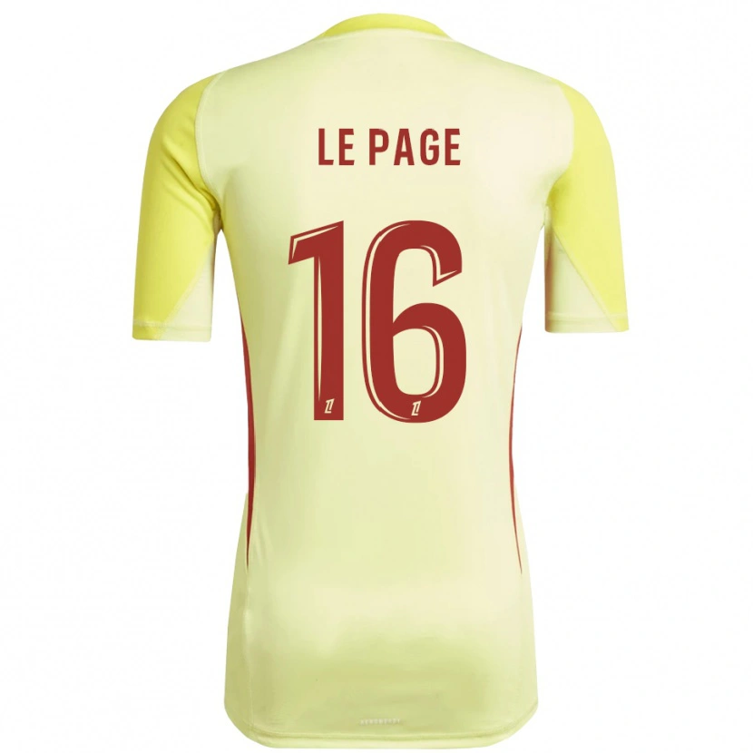 Danxen Enfant Manon Le Page #16 Maillot de Gardien Rouge Jaune Clair 2025/26 T-shirt