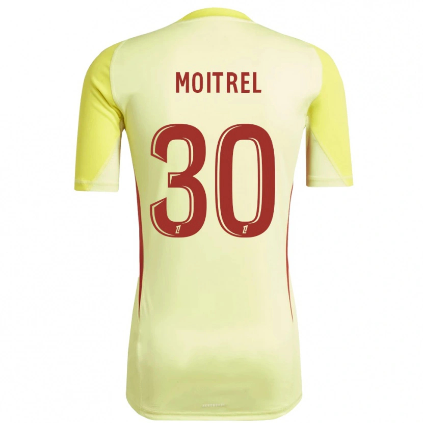 Danxen Enfant Pauline Moitrel #30 Maillot de Gardien Rouge Jaune Clair 2025/26 T-shirt