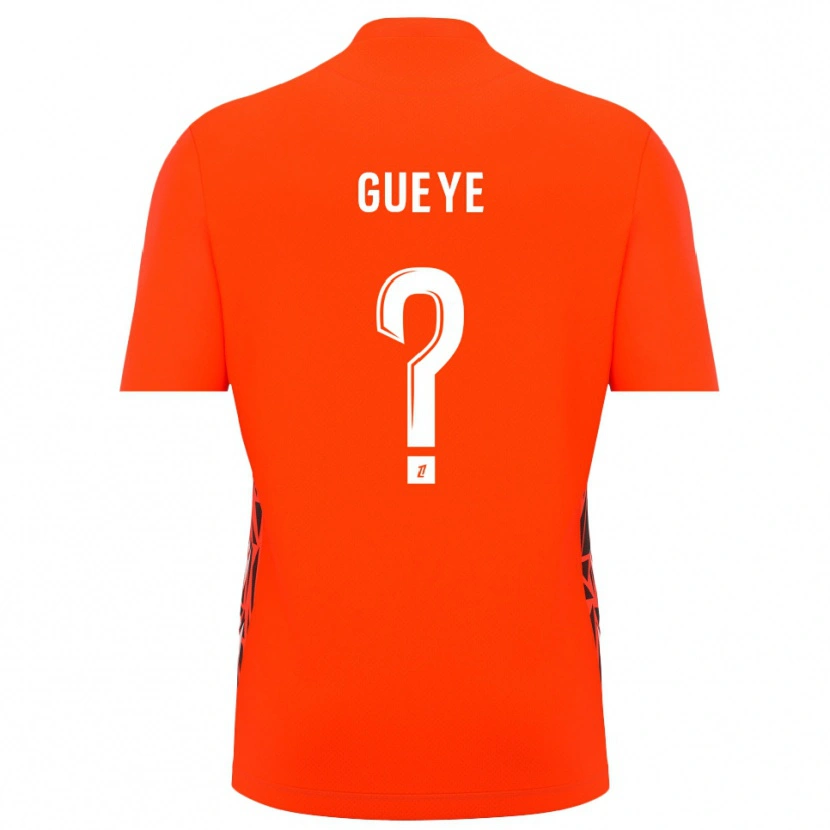 Danxen Enfant Khady Gueye #0 Maillot de Gardien Blanc Orange 2025/26 T-shirt