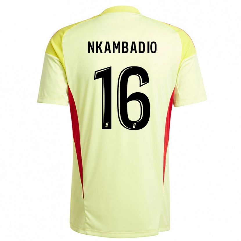 Danxen Enfant Obed Nkambadio #16 Maillot de Gardien Noir Jaune Clair 2025/26 T-shirt