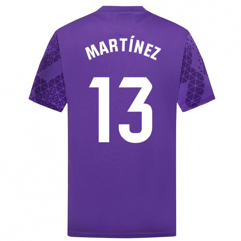 Danxen Enfant Fernando Martínez #13 Maillot de Gardien Violet Blanc 2025/26 T-shirt