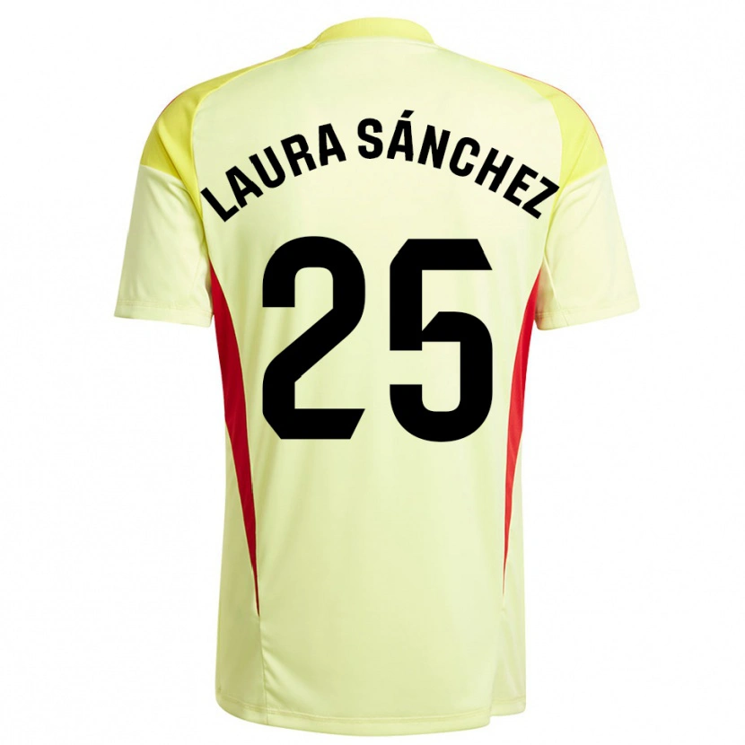 Danxen Enfant Laura Sánchez Comuñas #25 Maillot de Gardien Noir Jaune Clair 2025/26 T-shirt