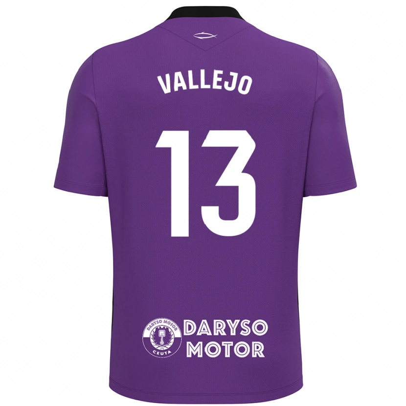 Danxen Enfant Guillermo Vallejo #13 Maillot de Gardien Violet Blanc 2025/26 T-shirt