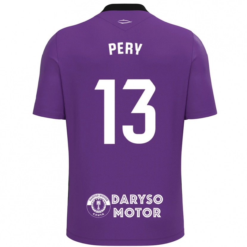 Danxen Enfant Pery #13 Maillot de Gardien Violet Blanc 2025/26 T-shirt