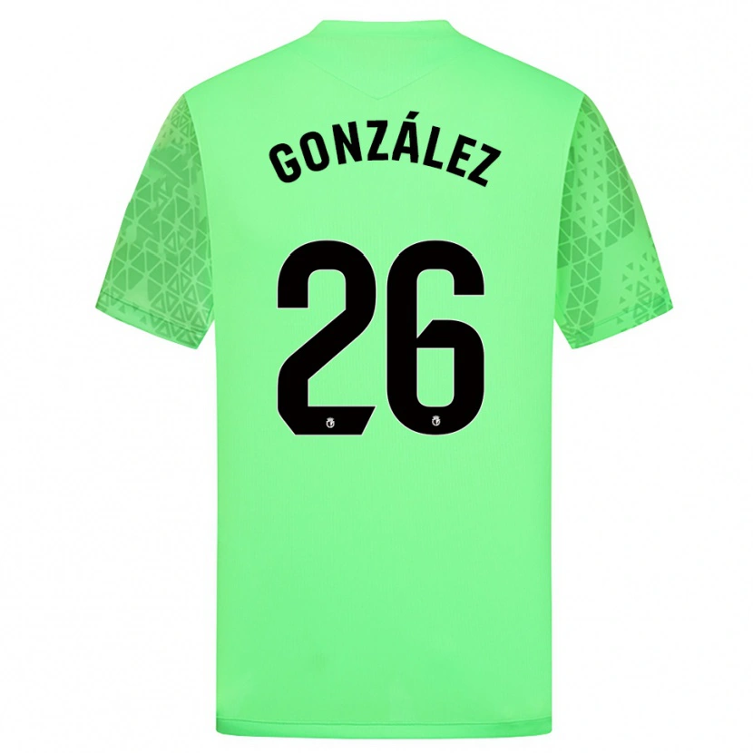 Danxen Enfant Diego González #26 Maillot de Gardien Vert Printemps Noir 2025/26 T-shirt