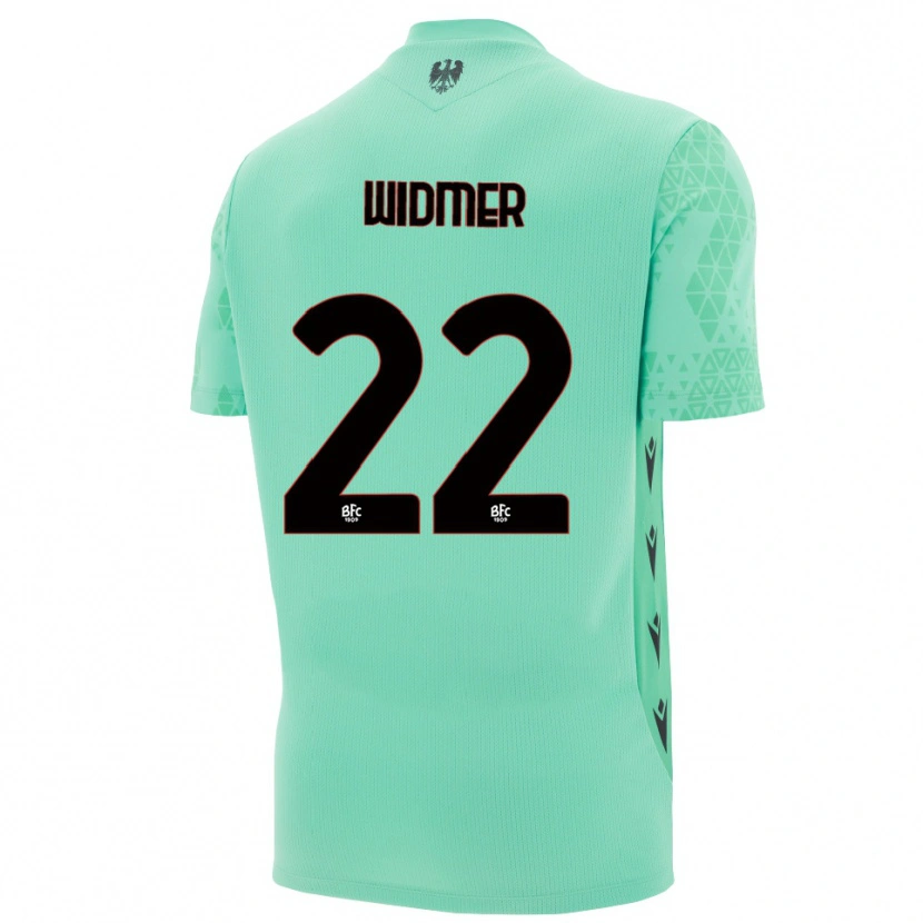 Danxen Enfant Renato Widmer D'Autilia #22 Maillot de Gardien Bleu Menthe Noir 2025/26 T-shirt
