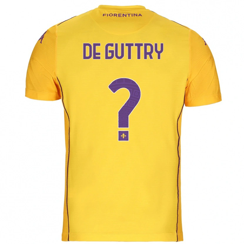 Danxen Enfant Elia De Guttry #0 Maillot de Gardien Orange Jaune Violet 2025/26 T-shirt
