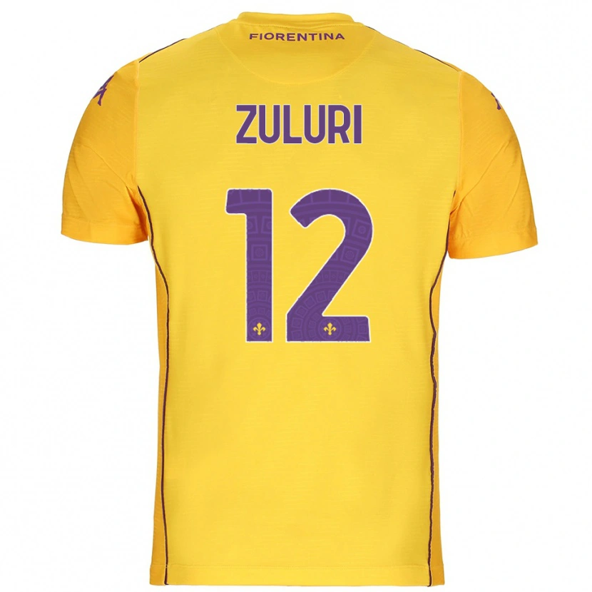 Danxen Enfant Athena Zuluri #12 Maillot de Gardien Orange Jaune Violet 2025/26 T-shirt