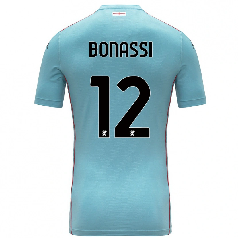 Danxen Enfant Lorenzo Bonassi #12 Maillot de Gardien Gris Bleu 2025/26 T-shirt