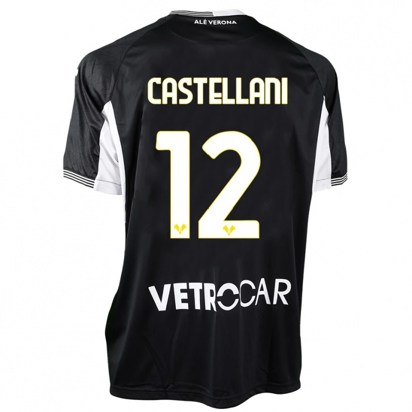 Danxen Enfant Zeno Castellani #12 Maillot de Gardien Noir Blanc 2025/26 T-shirt