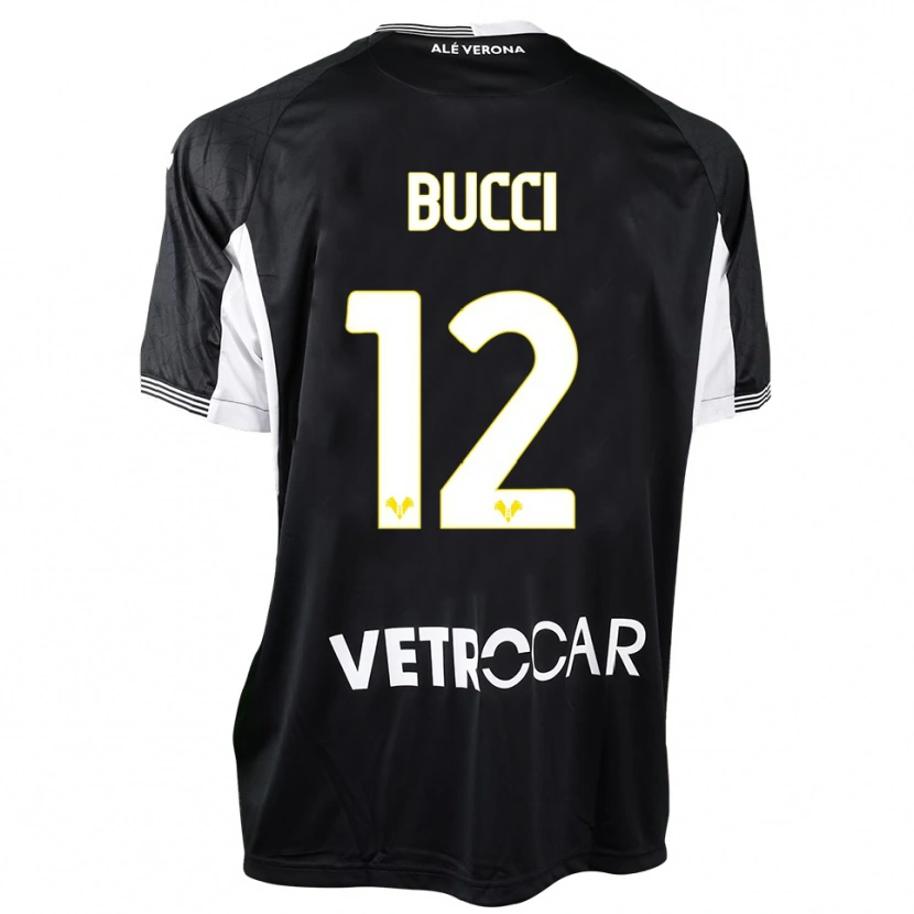 Danxen Enfant Irene Bucci #12 Maillot de Gardien Noir Blanc 2025/26 T-shirt