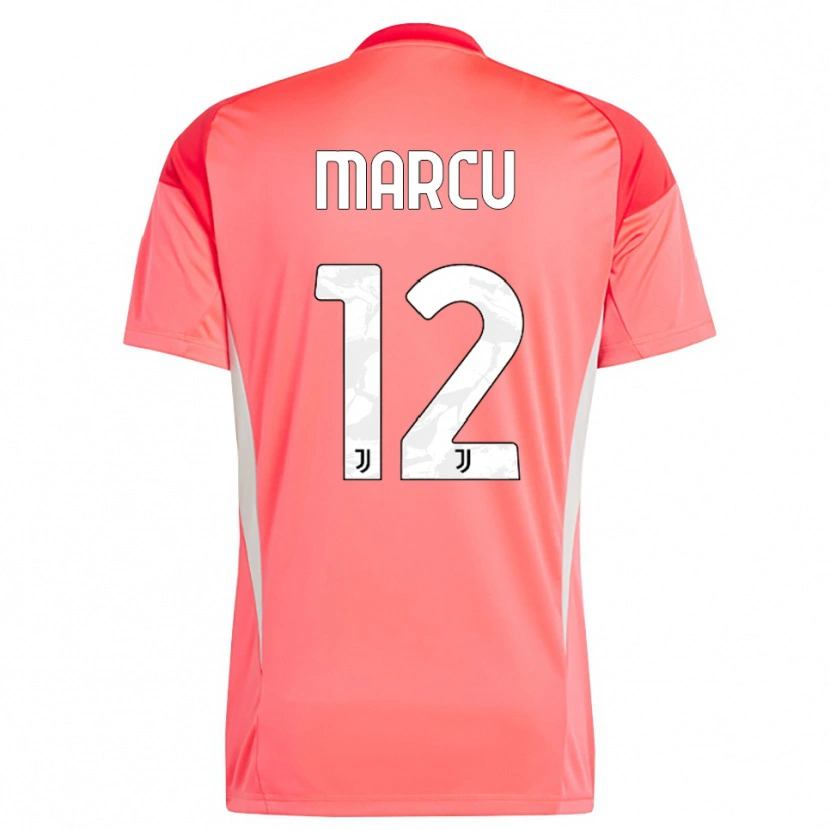 Danxen Enfant Alessio Marcu #12 Maillot de Gardien Orange Rouge 2025/26 T-shirt