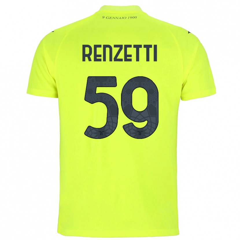 Danxen Enfant Davide Renzetti #59 Maillot de Gardien Vert Fluo 2025/26 T-shirt