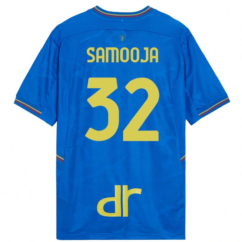 Danxen Enfant Jasper Samooja #32 Maillot de Gardien Bleu Royal Marron 2025/26 T-shirt