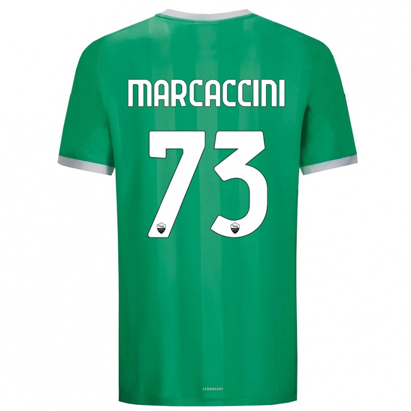 Danxen Enfant Alessio Marcaccini #73 Maillot de Gardien Vert Blanc 2025/26 T-shirt