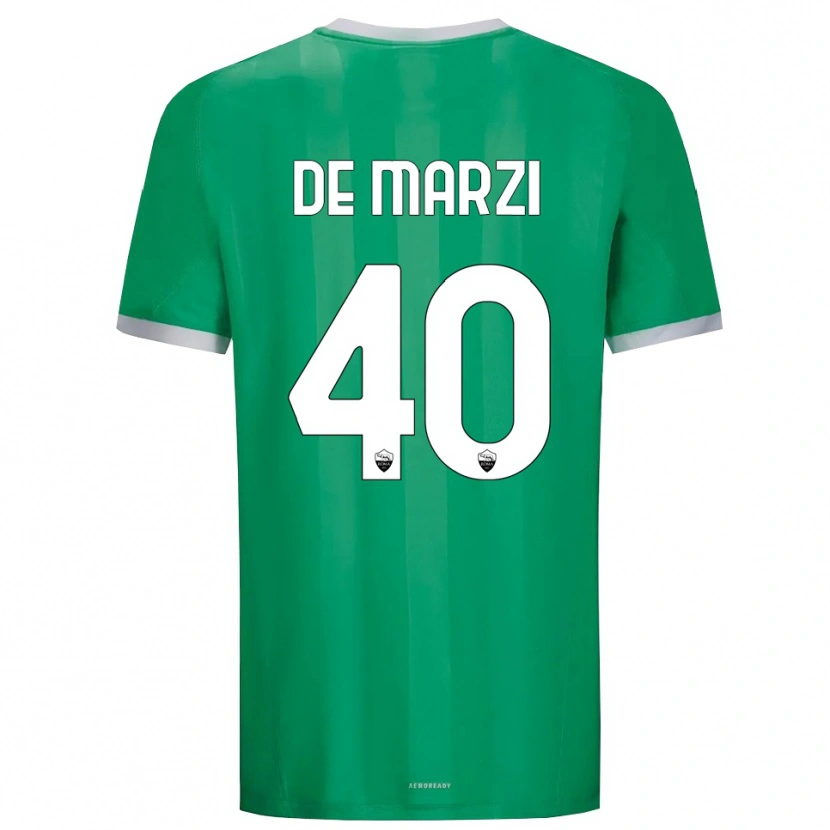 Danxen Enfant Giorgio De Marzi #40 Maillot de Gardien Vert Blanc 2025/26 T-shirt