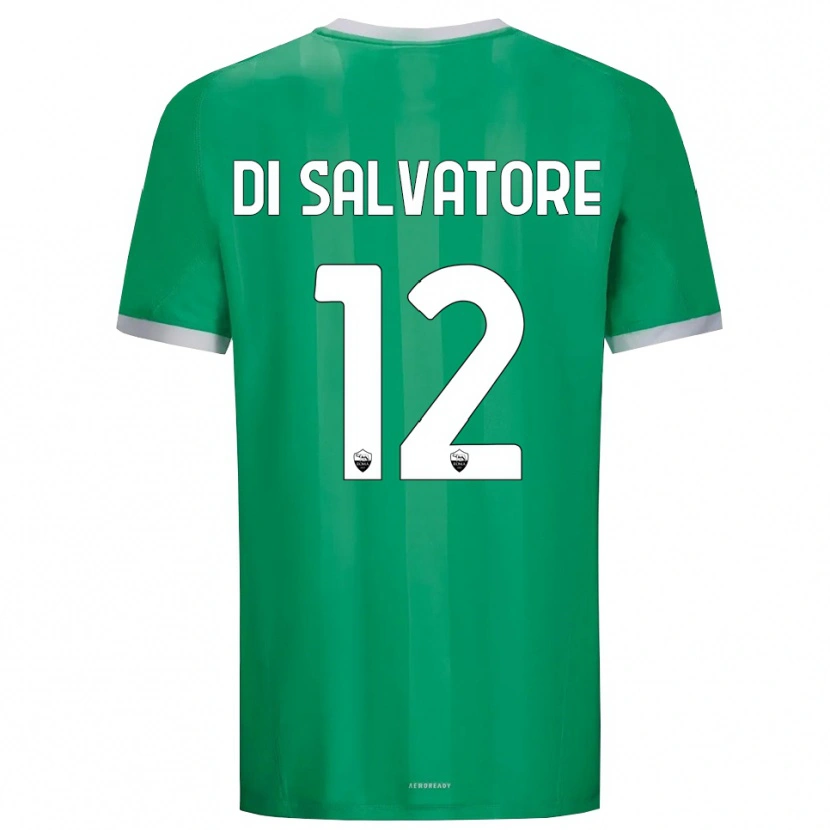 Danxen Enfant Diego Di Salvatore #12 Maillot de Gardien Vert Blanc 2025/26 T-shirt