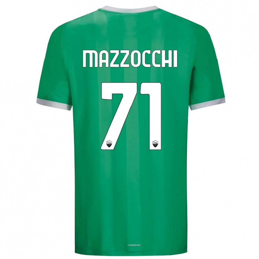 Danxen Enfant Giulia Mazzocchi #71 Maillot de Gardien Vert Blanc 2025/26 T-shirt