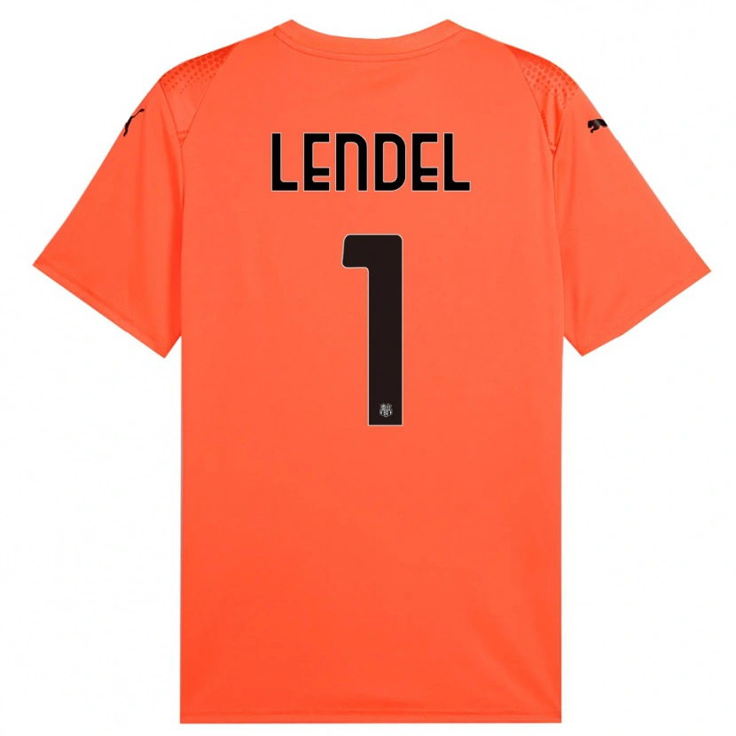 Danxen Enfant Davide Lendel #1 Maillot de Gardien Orange Noir 2025/26 T-shirt