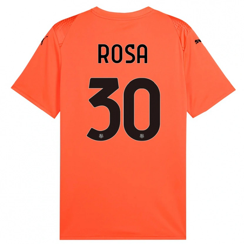 Danxen Enfant Enrico Rosa #30 Maillot de Gardien Orange Noir 2025/26 T-shirt
