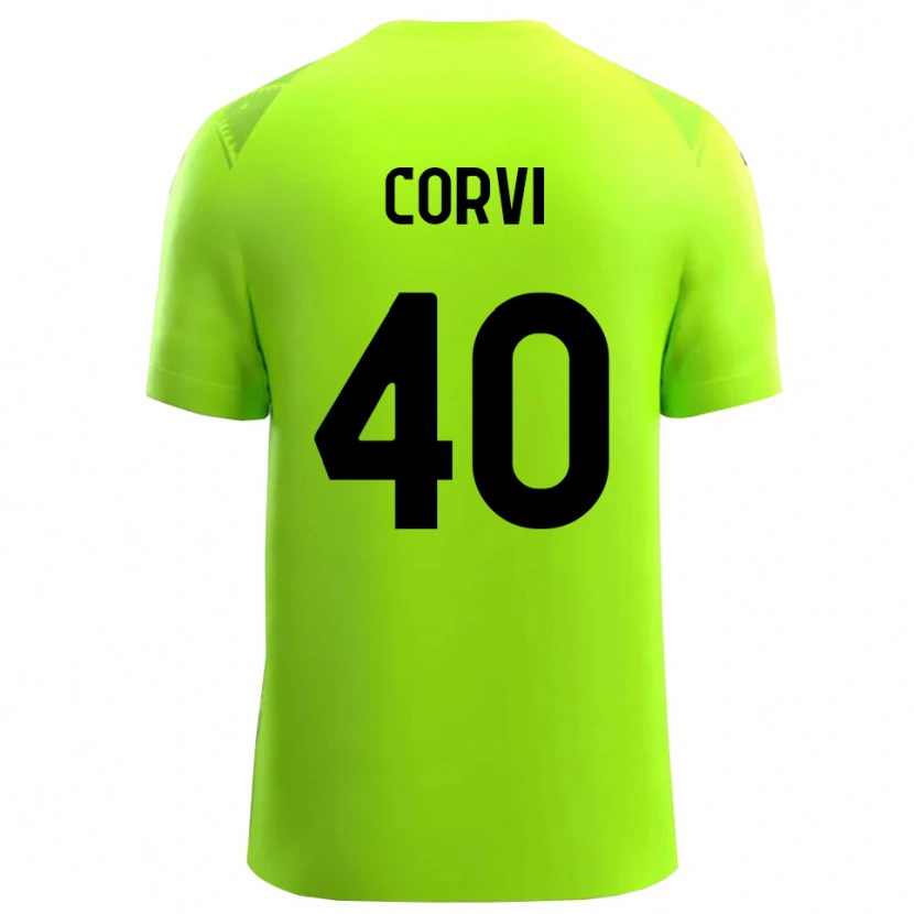 Danxen Enfant Edoardo Corvi #40 Maillot de Gardien Vert Prairie Noir 2025/26 T-shirt
