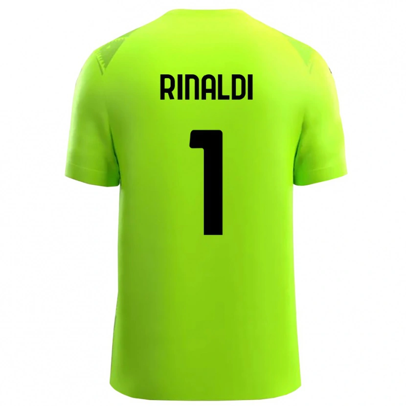 Danxen Enfant Filippo Rinaldi #1 Maillot de Gardien Vert Prairie Noir 2025/26 T-shirt