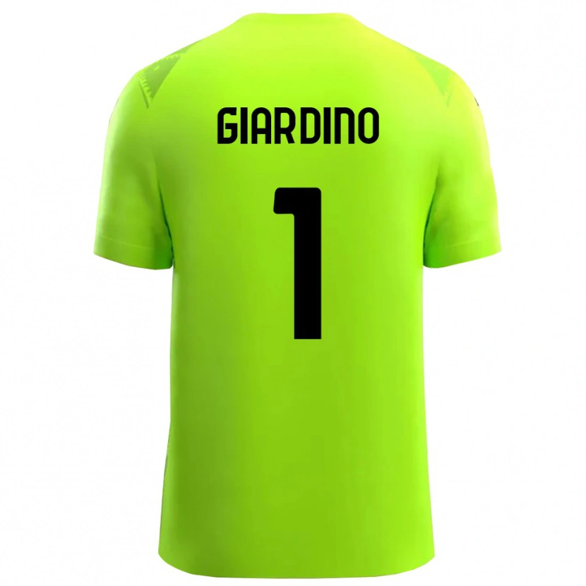 Danxen Enfant Andrea Giardino #1 Maillot de Gardien Vert Prairie Noir 2025/26 T-shirt