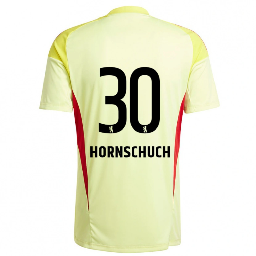 Danxen Enfant Sarah Hornschuch #30 Maillot de Gardien Jaune Clair Noir 2025/26 T-shirt