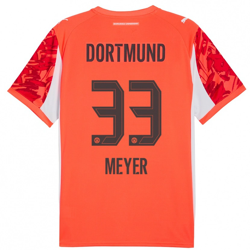 Danxen Enfant Alexander Meyer #33 Maillot de Gardien Orange Rouge 2025/26 T-shirt