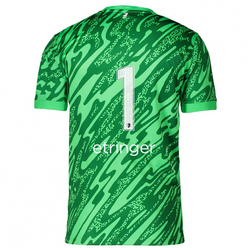 Danxen Enfant Elias Etringer #1 Maillot de Gardien Vert Blanc 2025/26 T-shirt