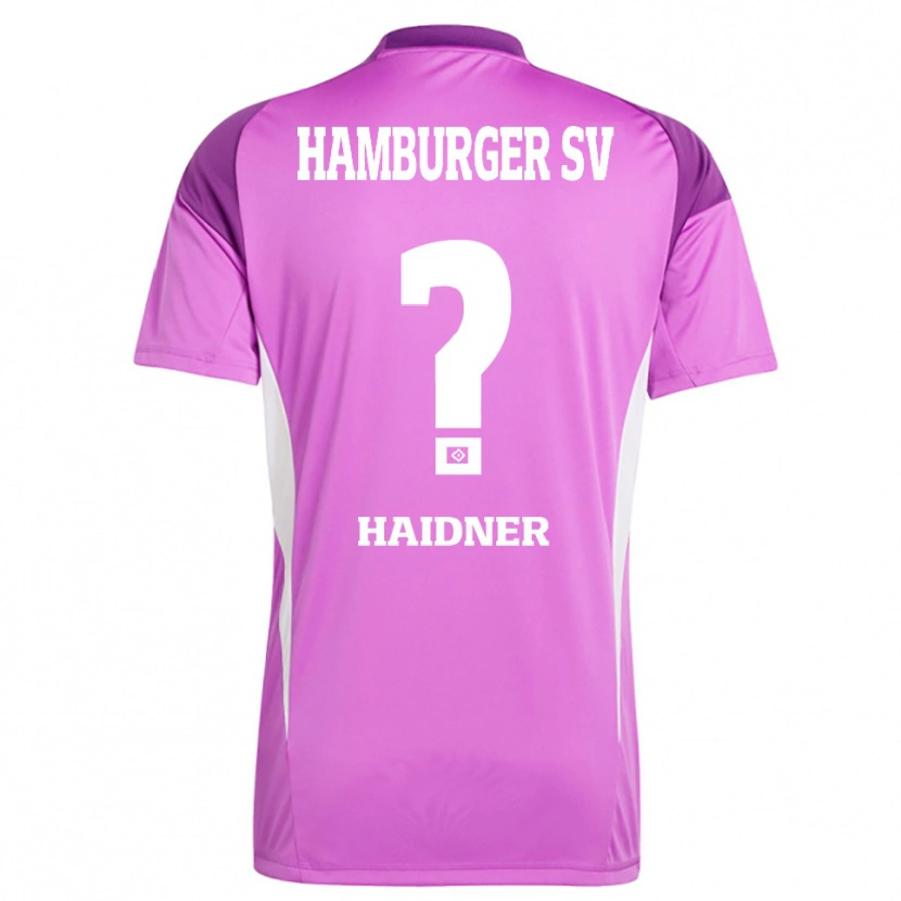 Danxen Enfant Larissa Haidner #0 Maillot de Gardien Blanc Lilas Violet 2025/26 T-shirt