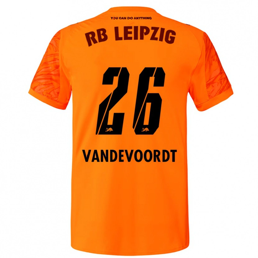 Danxen Enfant Maarten Vandevoordt #26 Maillot de Gardien Orange Rouge 2025/26 T-shirt