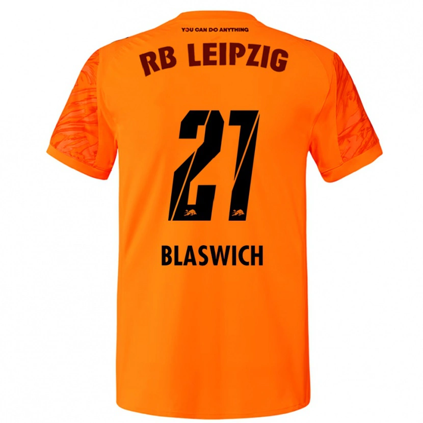 Danxen Enfant Janis Blaswich #21 Maillot de Gardien Orange Rouge 2025/26 T-shirt