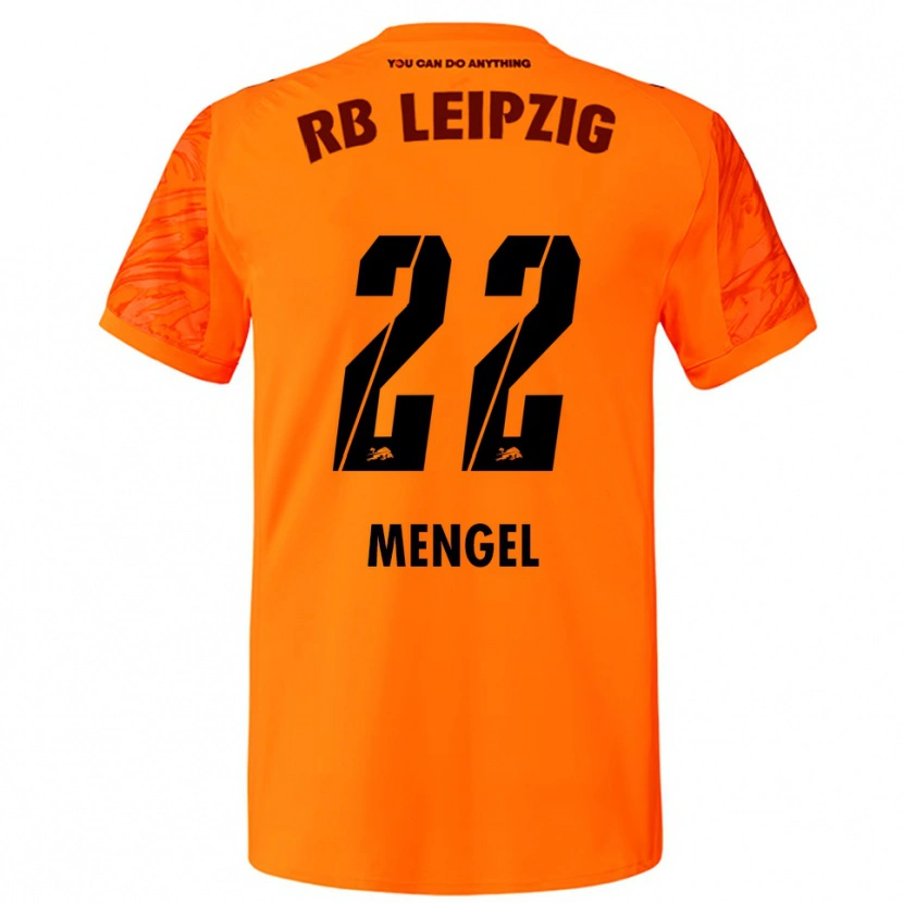 Danxen Enfant Luca Mengel #22 Maillot de Gardien Orange Rouge 2025/26 T-shirt