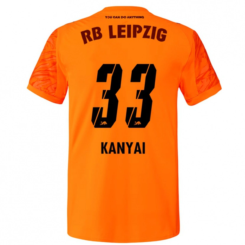 Danxen Enfant János Kányai #33 Maillot de Gardien Orange Rouge 2025/26 T-shirt