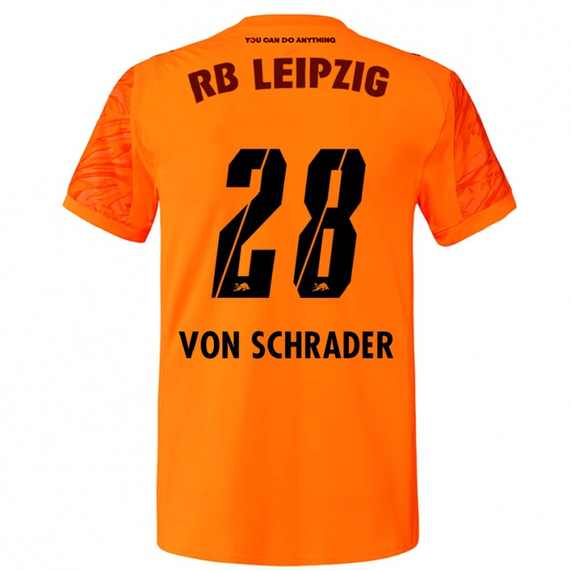 Danxen Enfant Lina Von Schrader #28 Maillot de Gardien Orange Rouge 2025/26 T-shirt