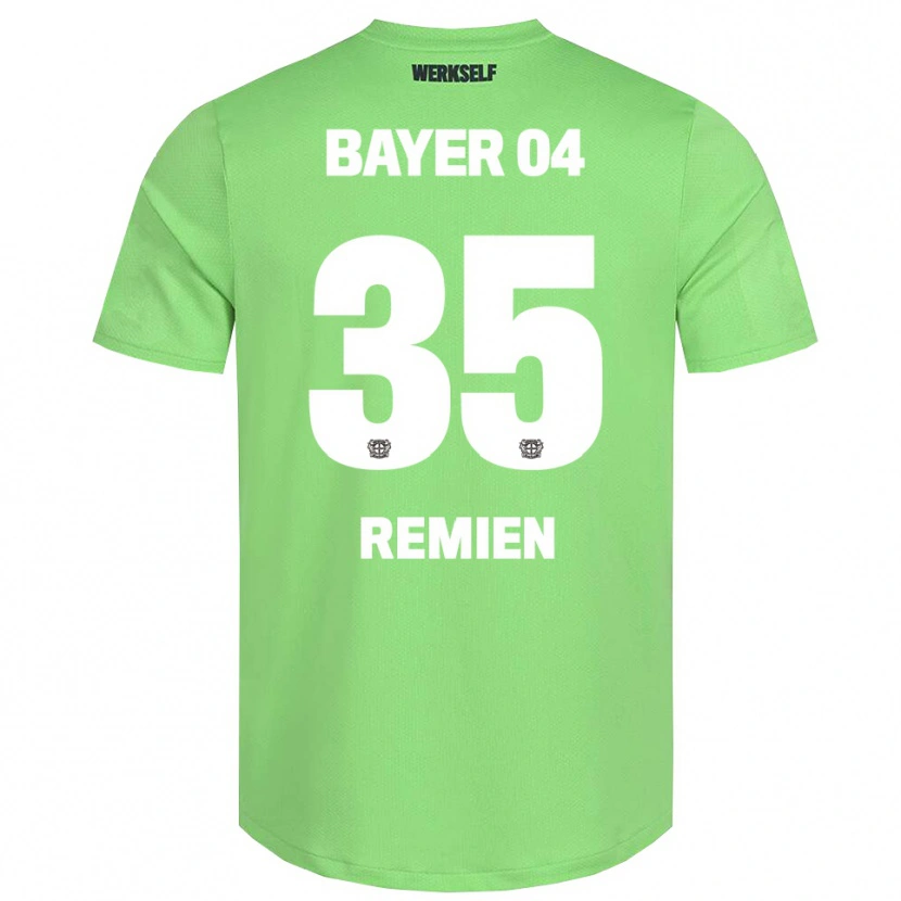 Danxen Enfant Louisa Remien #35 Maillot de Gardien Vert Clair Blanc 2025/26 T-shirt