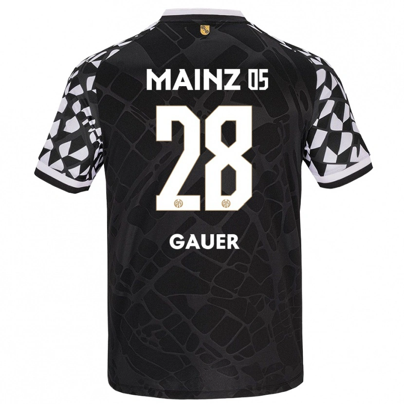 Danxen Enfant Luke Gauer #28 Maillot de Gardien Noir Blanc 2025/26 T-shirt