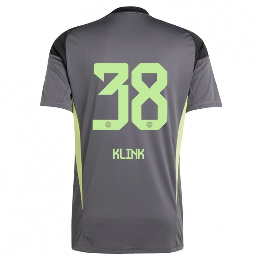 Danxen Enfant Anna Klink #38 Maillot de Gardien Jaune Vert Noir 2025/26 T-shirt