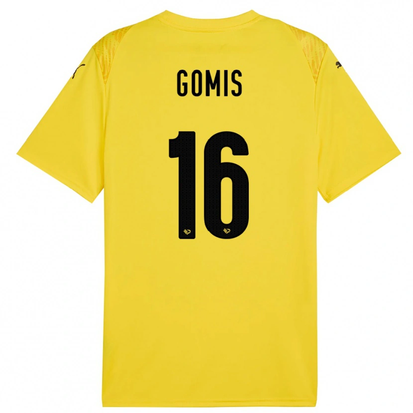 Danxen Enfant Alfred Gomis #16 Maillot de Gardien Jaune Noir 2025/26 T-shirt